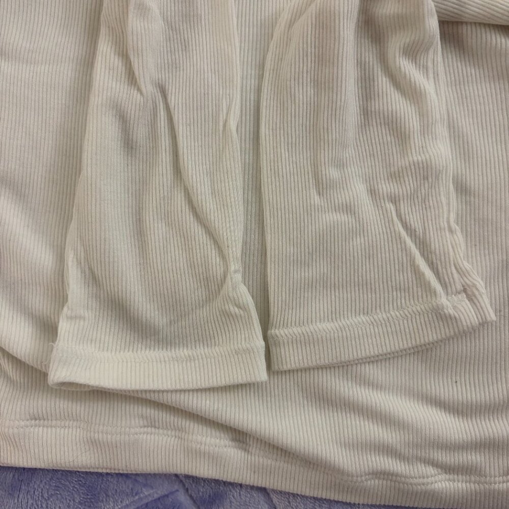 Aritzia Sunday Best Lula Longsleeve Top in WHITE - Picture 5 of 10